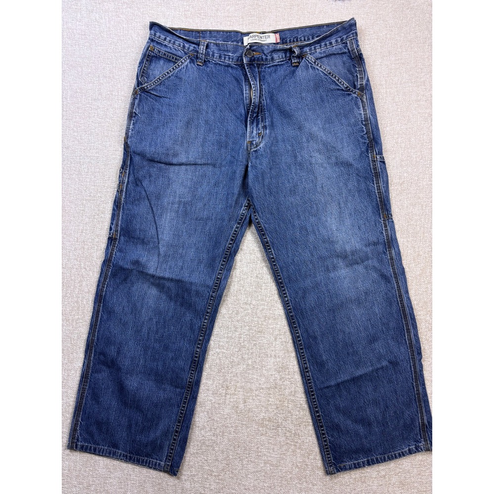 Levis Carpenter Loose Straight Jeans Mens 38x30 Blue Denim Workwear